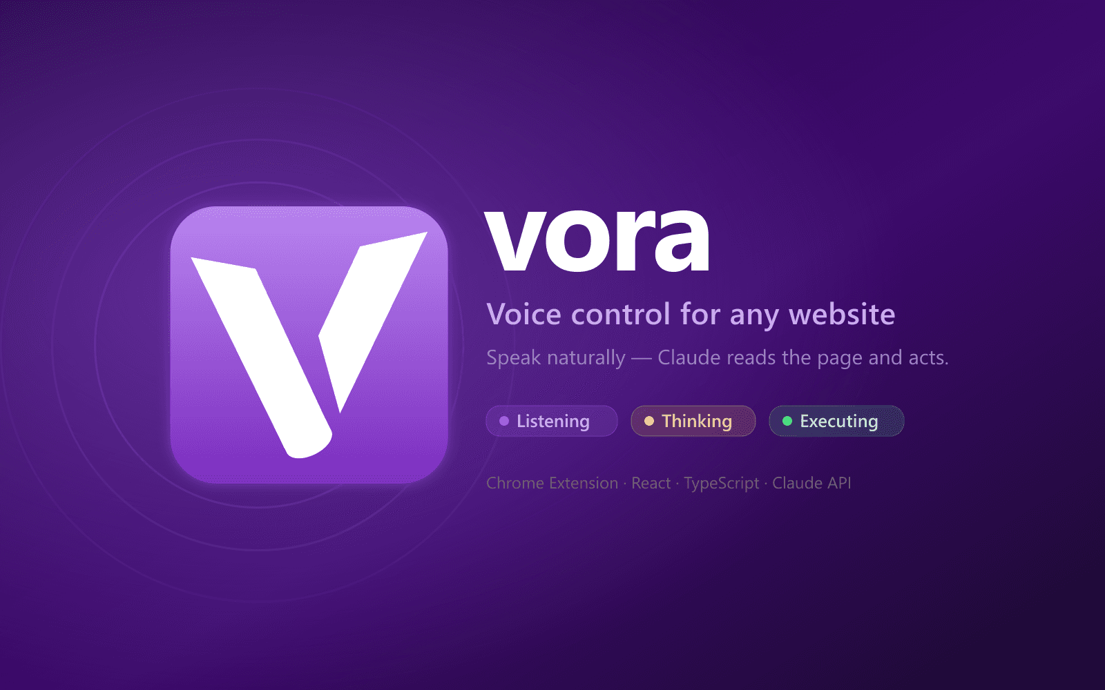Vora screenshot